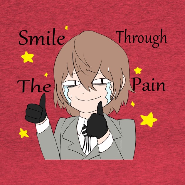 Akechi Smiling through the Pain by AdorableArts